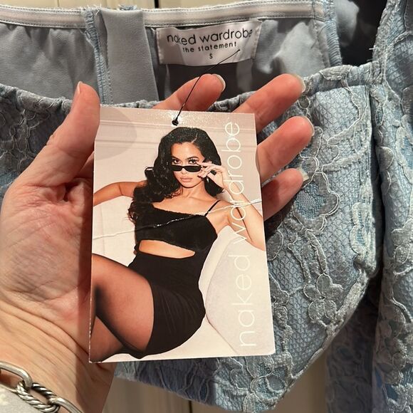 NWT naked wardrobe the statement lace crop top small - Picture 5 of 8